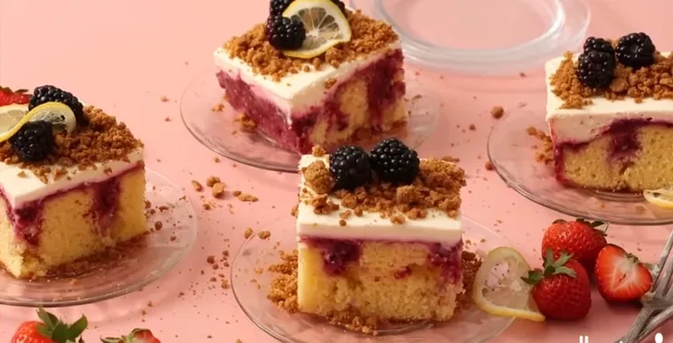 Viral Recipe: Triple Berry Cheesecake Poke Cake That Took Over TikTok