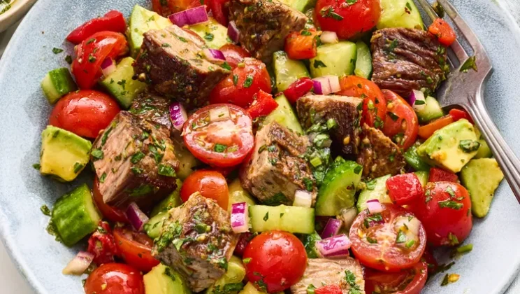 Chopped Chimichurri Steak Salad Recipe — Quick and Easy Homemade Snack