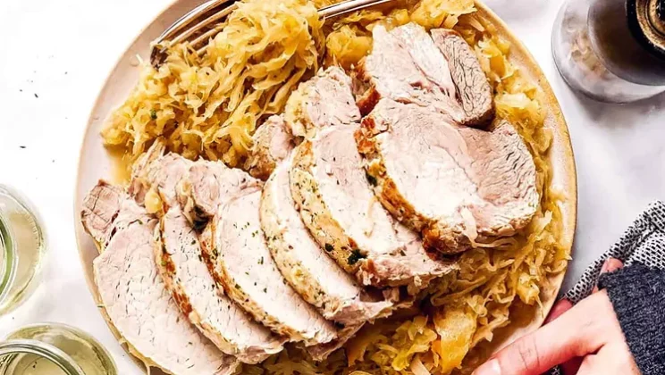 How to Make Pork Roast and Sauerkraut (Easy Recipe Step-by-Step)
