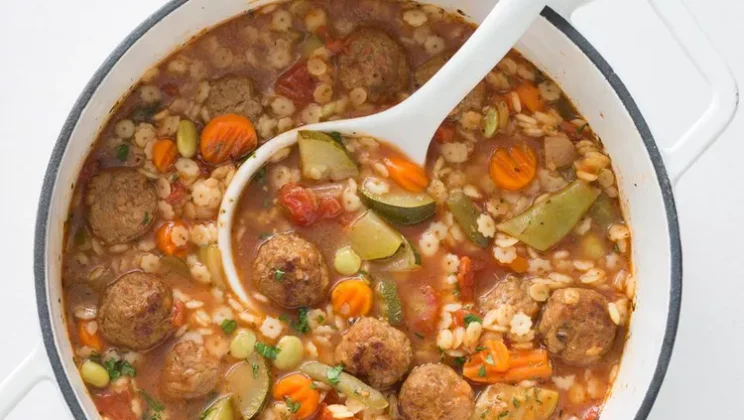 Simple & Affordable Hearty Italian Meatball Soup Recipe
